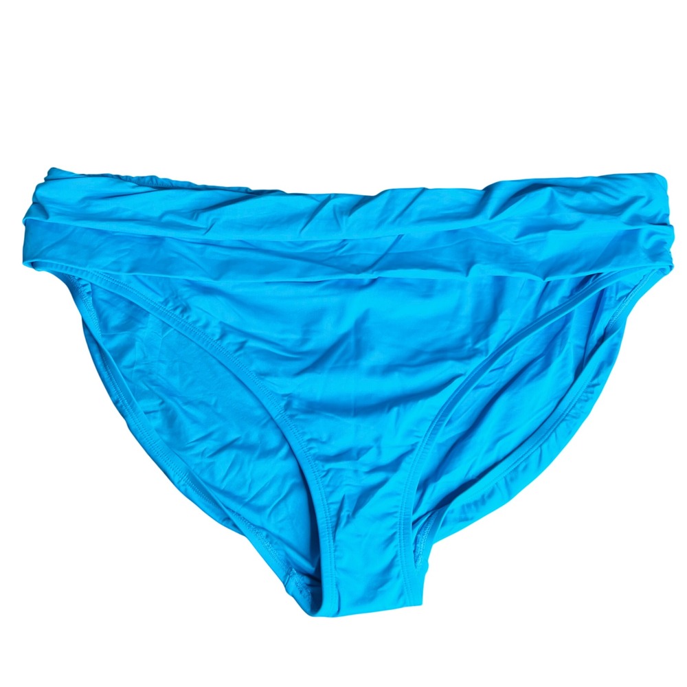 La Blanca Island Goddess Swim Bottom Plus Sz 22W Tummy Control Fold-Over NWT